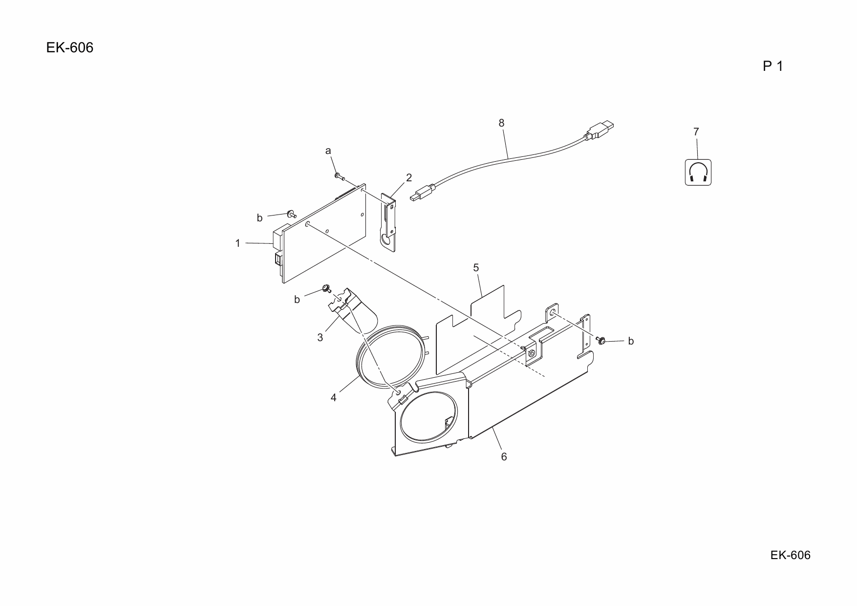 Konica-Minolta Options EK-606 A4MJ Parts Manual-5